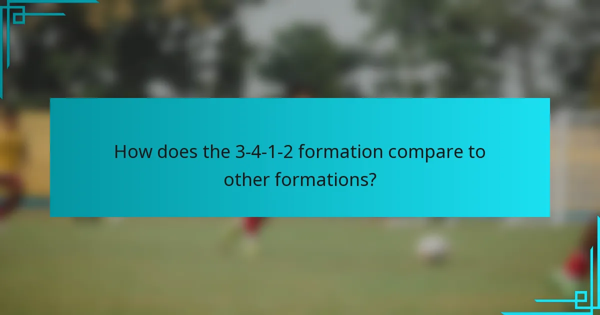How does the 3-4-1-2 formation compare to other formations?