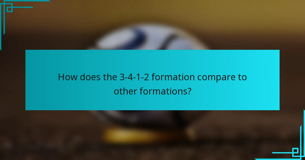 How does the 3-4-1-2 formation compare to other formations?